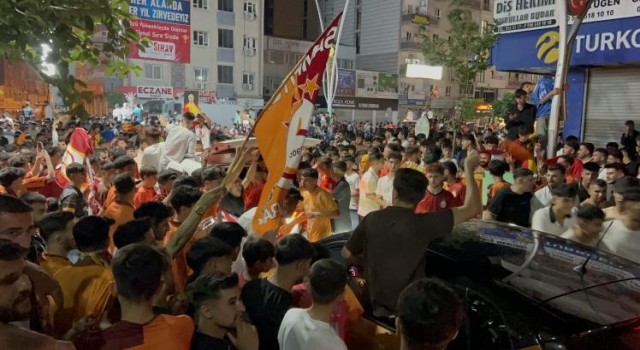 Diyarbakır, Şırnak ve Mardinde Galatasarayın şampiyonluğu kutlandı