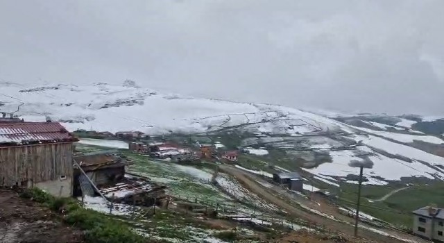 Doğu Karadeniz yaylalarında kış geri döndü