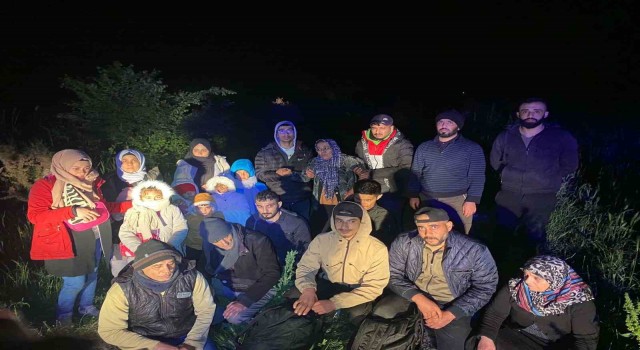Edirnede 21 kaçak göçmen yakalandı
