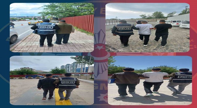 Elazığda kesinleşmiş hapis cezası olan 18 zanlı yakalandı