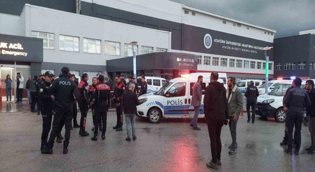 Erzurumda hasta yakınları, sağlıkçılara ve polise saldırdı