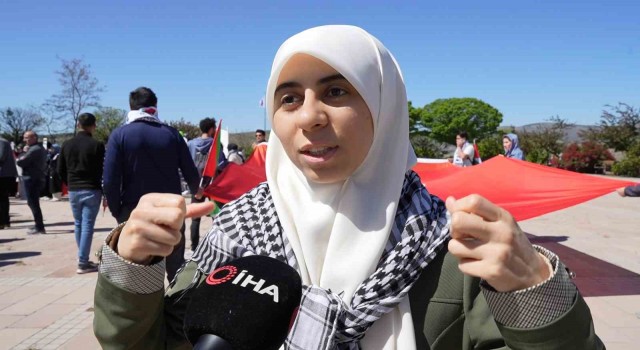 Filistinli öğrenciden Müslümanlara çağrı: Filistin hepimizin, boykot yapmalıyız