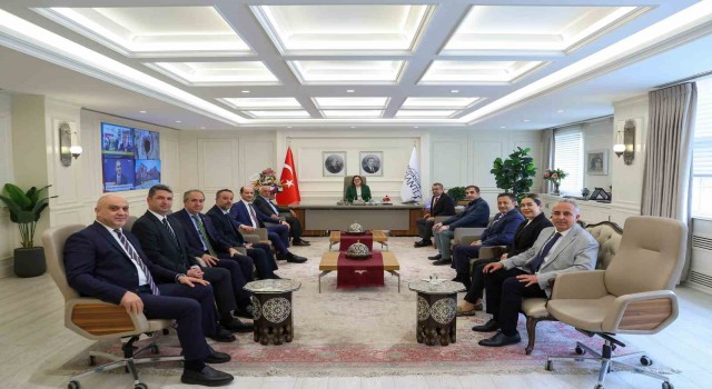GAİB Heyeti, Başkan Fatma Şahini makamında ziyaret etti