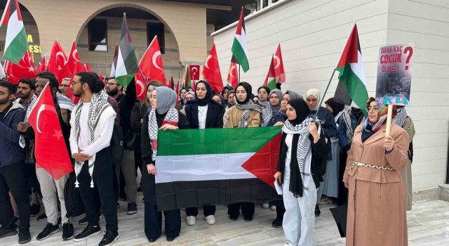 Gazi Üniversitesinde Filistin eylemi