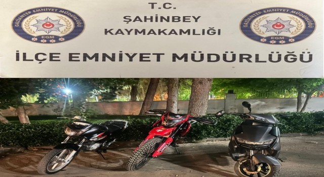 Gaziantepte 3 motosiklet hırsızlığı şüphelisi yakalandı