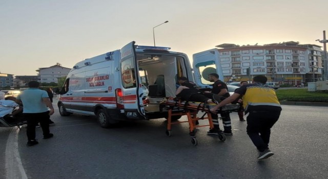 Gazipaşada motosiklet kazası: 1 yaralı