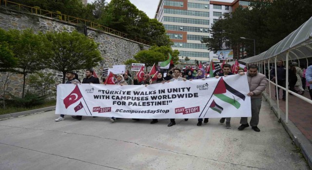 Gümüşhaneden Filistine destek yürüyüşü