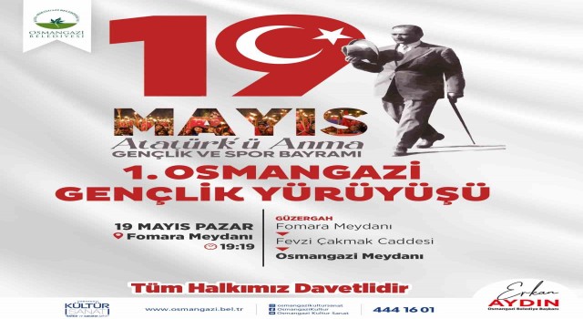 Haluk Leventin katılımıyla ‘Osmangazi Gençlik Yürüyüşü