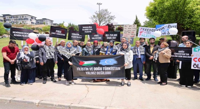 Hasan Kalyoncu Üniversitesinde Filistine destek yürüyüşü düzenlendi