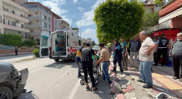 Hatayda otomobille motosiklet çarpıştı: 1 yaralı