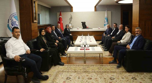 Hulusi Akar ve Böhürlerden Başkan Büyükkılı.a ziyaret