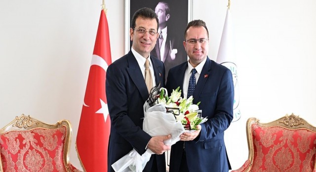 İBB Başkanı İmamoğludan Gaziosmanpaşa Belediye Başkanı Bahçetepeye tebrik ziyareti