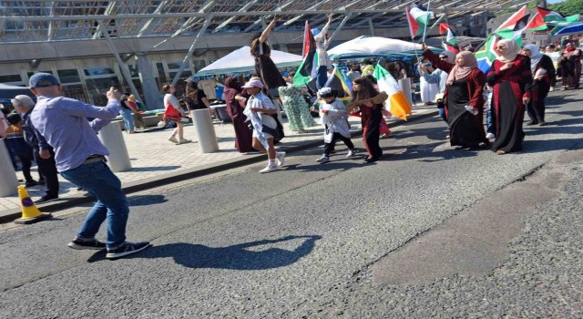 İskoçyada Filistine destek sürüyor: Barış sağlanana kadar meydanlardayız