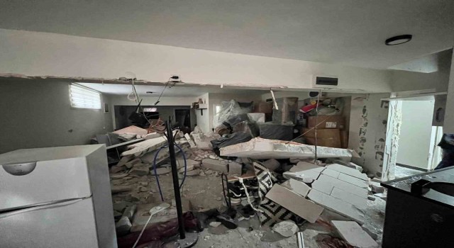 Ispartada dairedeki patlama, evi harabeye çevirdi: 1 yaralı