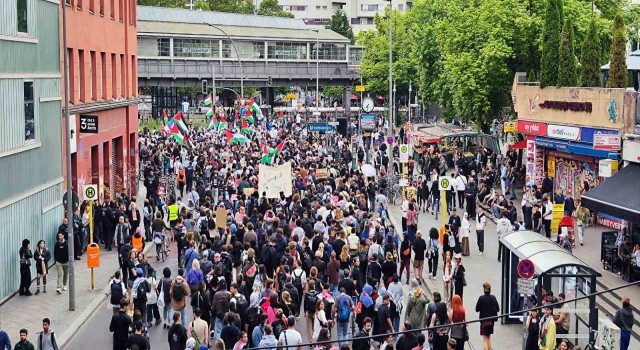 İsrailin Refaha yönelik saldırıları Berlinde protesto edildi