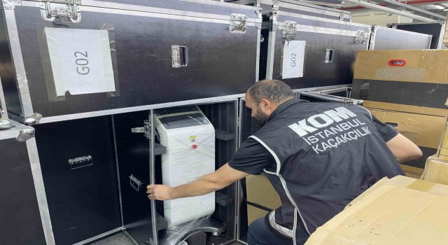 İstanbulda kaçakçılık operasyonu: 100 milyon liralık bakım cihazı ele geçirildi