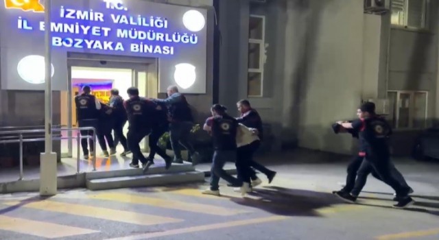 İzmirde silahlı saldırı olayının şüphelileri saklandıkları adreste kıskıvrak yakalandı
