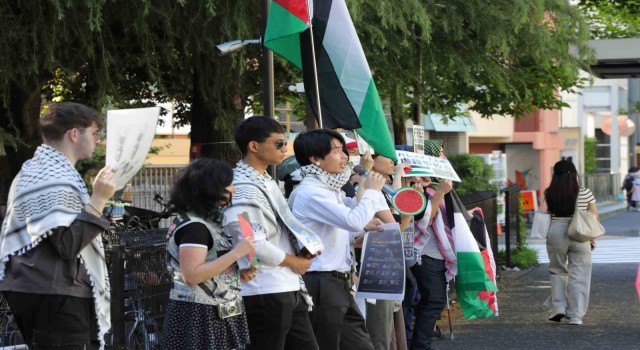 Japonyada kamu yayıncısı NHK televizyonuna İsrail protestosu