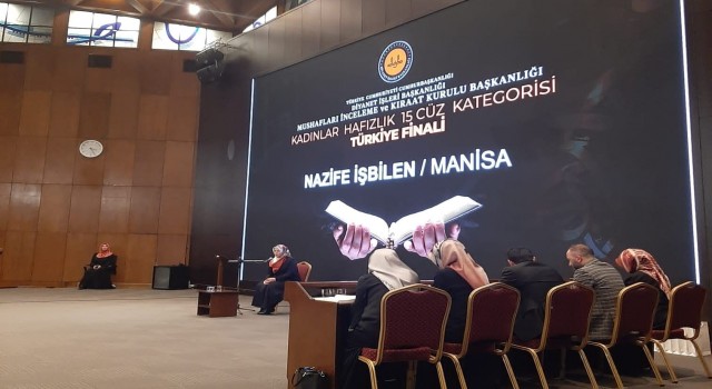 Kadın hafızlık yarışmasının Türkiye ikincisi Manisadan