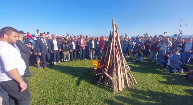 Kakava ateşi ilk kez Tekirdağda yakıldı: Sokaklar doldu taştı