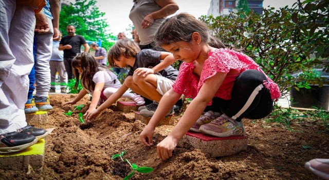 Kartallı minikler toprakla buluştu