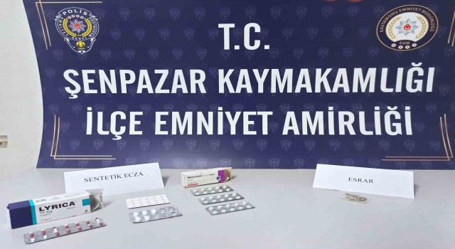 Kastamonuda 57 adet sentetik ecza hapı ele geçirildi: 1 gözaltı