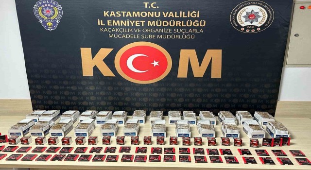 Kastamonuda çok sayıda makaran ve cinsel içerikli ürün ele geçirildi