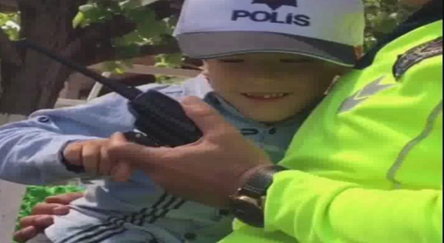 Kayseri polisi Umutcanın hayalini gerçekleştirdi