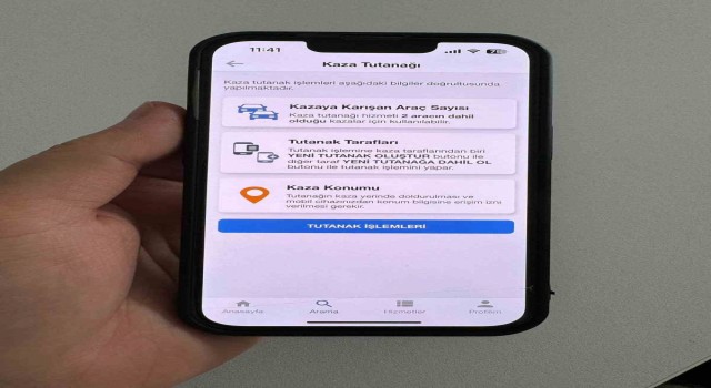 Kaza tespit tutanağı artık e-Devlette