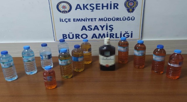 Konyada sahte alkollü içki satan şahıs tutuklandı