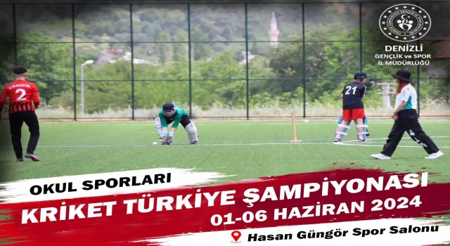 Kriket Küçükler Türkiye Şampiyonası Denizlide başlıyor
