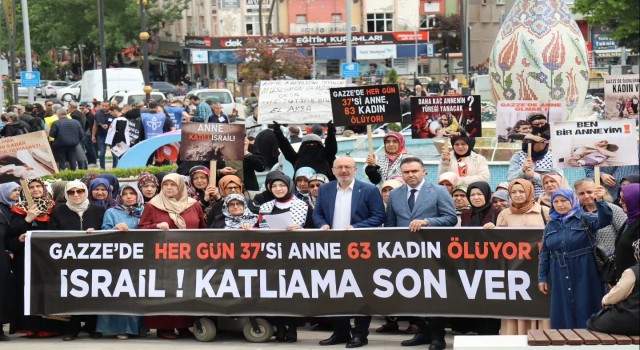 Kütahyada AK Partili kadınlar Gazzeli anneler için toplandı