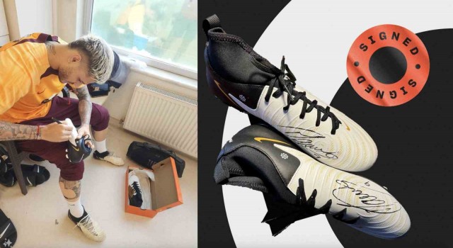 Mauro Icardiden taraftarlara imzalı krampon