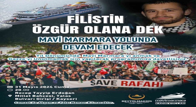 Mavi Marmara şehitleri Millet Bahçesinde anılacak