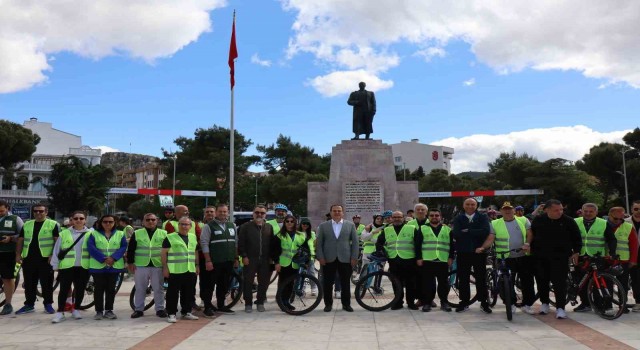 Muğlada sağlıklı yaşam için pedal çevirdiler