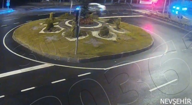 Nevşehirde kazalar güvenlik kameralarına yansıdı