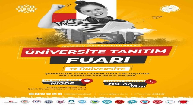 Niğdede AÜB Üniversite Tanıtım Fuarı Düzenlenecek