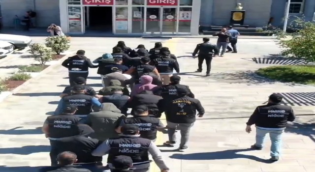 Niğdede uyuşturucu operasyonu: 23 gözaltı