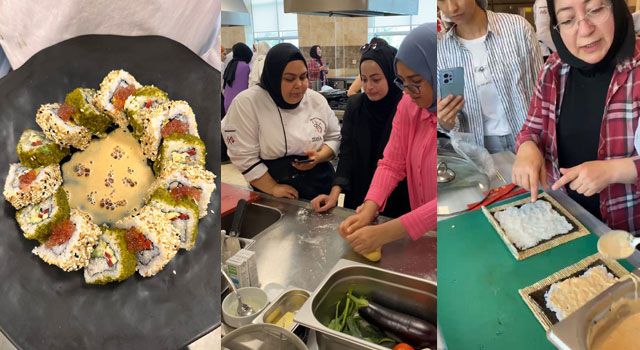 OKÜ’de Makarna ve Suşi Atölyesi Düzenlendi