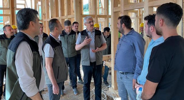 Orman Bölge Müdürü, İnşa Çalışmalarını İnceledi
