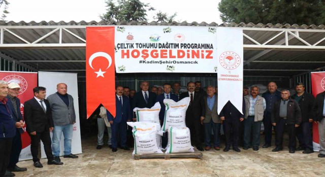 Osmancıkta üreticilere 18 ton çeltik tohumu dağıtıldı