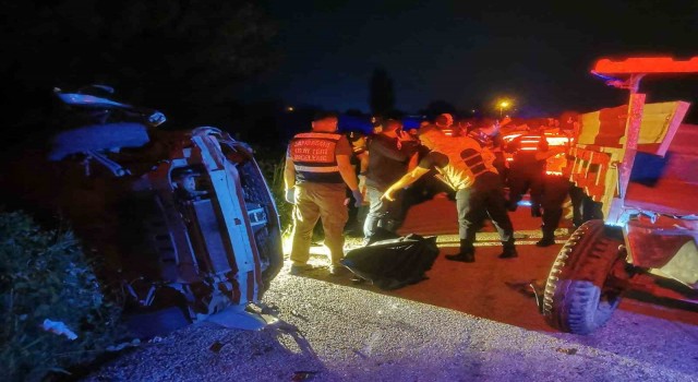 Osmaniyede 3 araçlı zincirleme kaza: 1 ölü, 2 yaralı