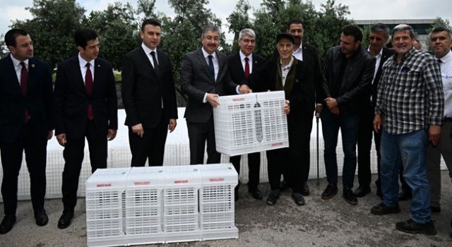 Osmaniye'de Zeytin Üreticilerine Plastik Kasa Dağıtımı Yapıldı