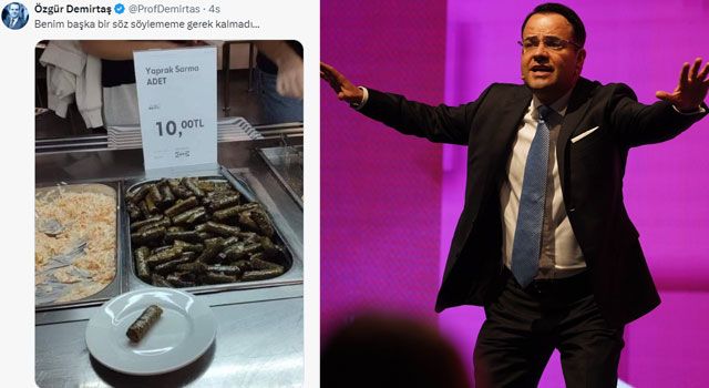 Prof. Dr. Demirtaş: "Sarmanın Tanesi 10 TL Olmuş, Başka Sözüm Yok"