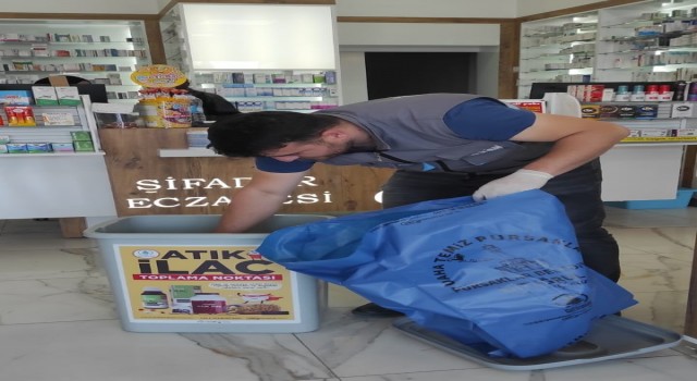 Pursaklarda atık ilaçlar bertaraf ediliyor