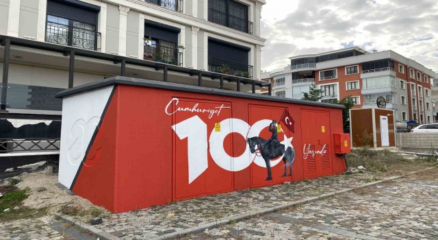 Samsunun resimli elektrik trafoları şehri renklendirdi