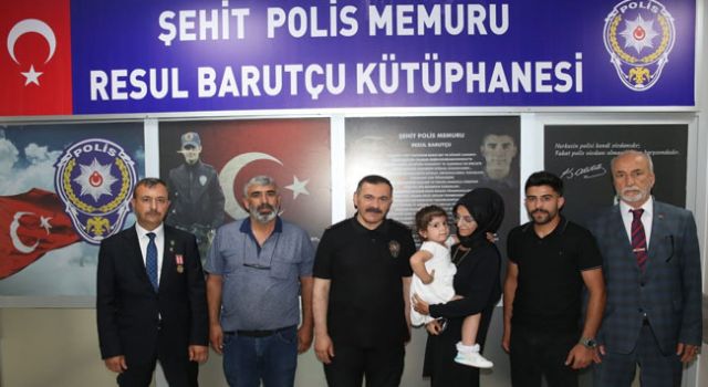 Şehit Polis Adına Kütüphane Açıldı