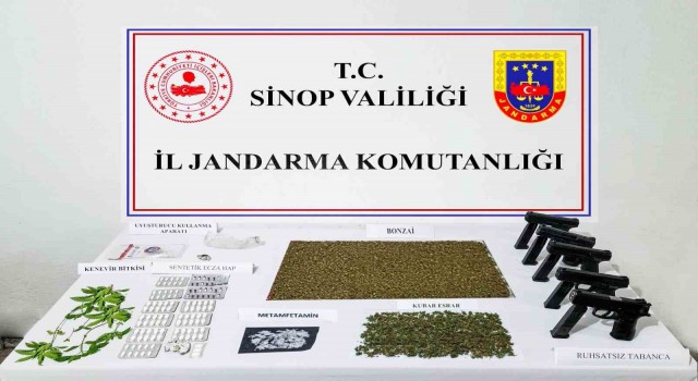 Sinop merkezli uyuşturucu operasyonu: 19 gözaltı