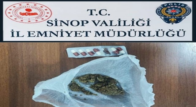 Sinopta şüpheli 3 kişiden uyuşturucu çıktı