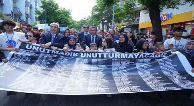 Somada 301 maden şehidi için anma yürüyüşü yapıldı